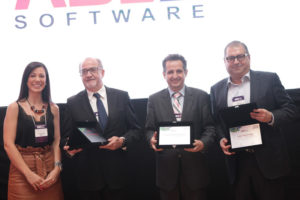 Carol Marzano; EDGAR SERRANO, presidente da FENAINFO; BENITO PARET, presidente do TI Rio e presidente da RIOSOFT; JORGE SUKARIE, ex-presidente executivo da ABES
