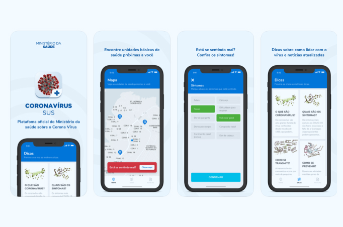 Ministério da Saúde lança aplicativo que avalia se você pode estar infectado com o Covid-19