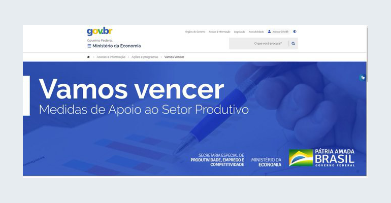 Ministério da Economia lança página para apoiar o setor produtivo