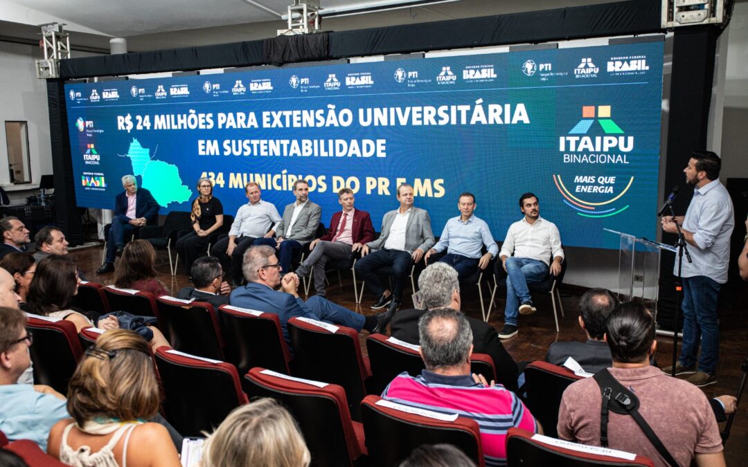 Itaipu e PTI oferecem 1.000 bolsas a projetos universitários voltados aos Objetivos do Desenvolvimento Sustentável