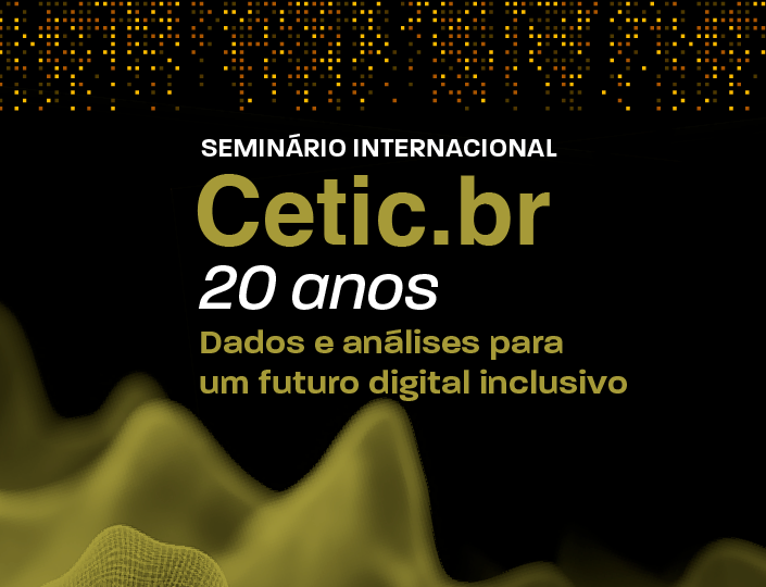 Cetic.br celebra 20 anos com Seminário Internacional com o tema Dados e Análises para um Futuro Digital e Inclusivo